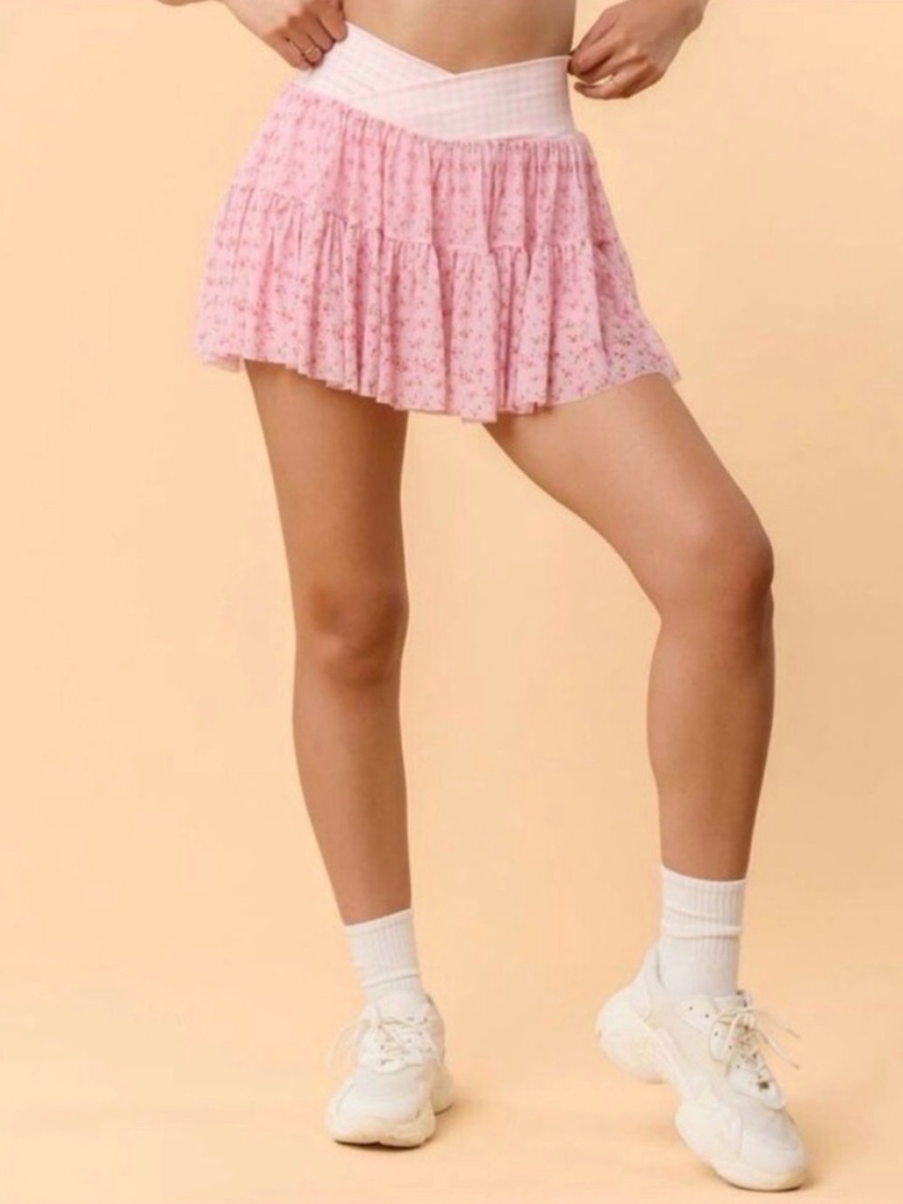 NWT! Blogilates Target X Popflex Viral Taylor Swift Ballerina Skort Floral/Gingh